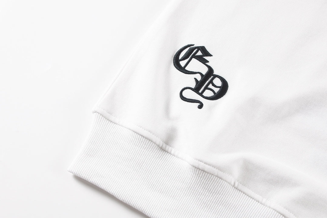 CHROME HEARTS CROSS PATCH SWEATSHIRT WHITE