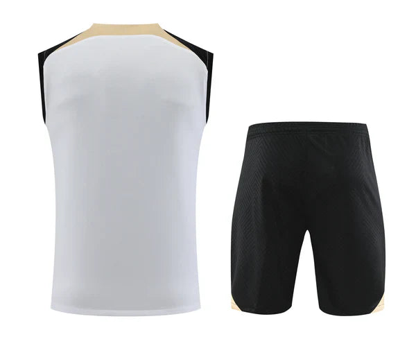 Kit de Treino Regata Chelsea 23/24 - Branco e Dourado