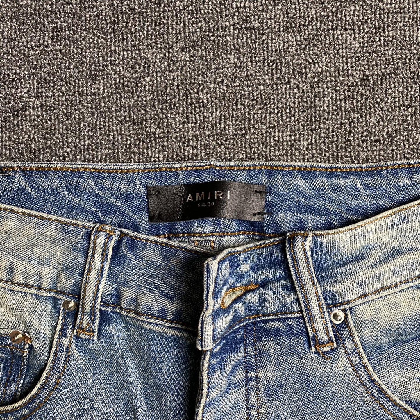 AMIRI VARSITY LOGO JEANS