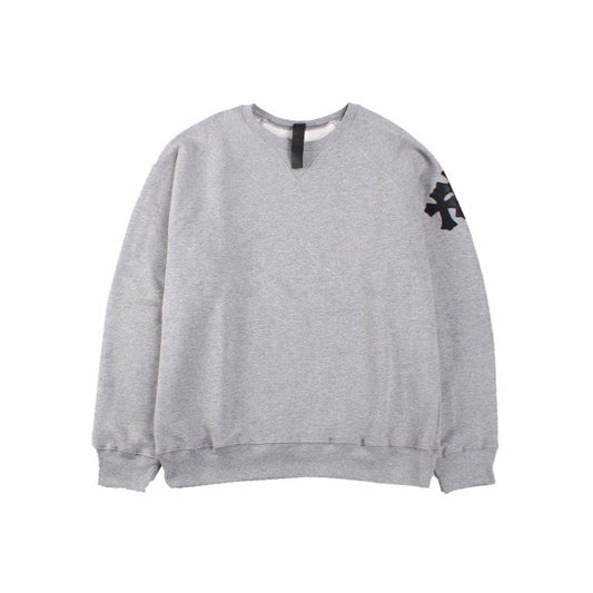 CHROME HEARTS CROSS PATCH SWEATSHIRT GREY