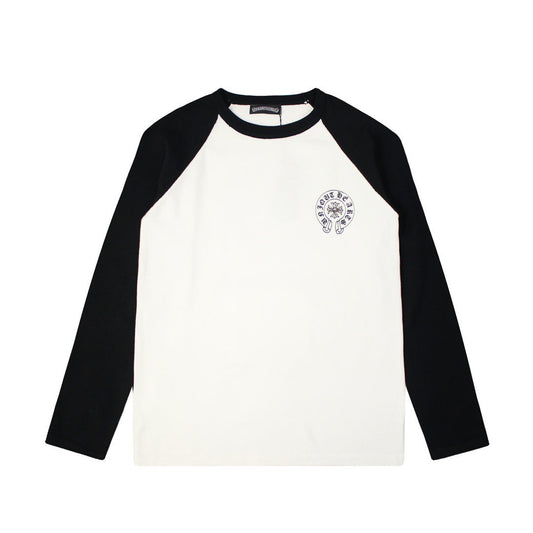 CHROME HEARTS HORSE SHOE LOGO LONGSLEEVE WHITE BLACK