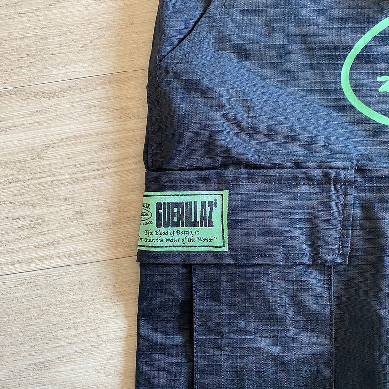 CORTEIZ ALCATRAZ CARGO PANTS BLACK/GREEN