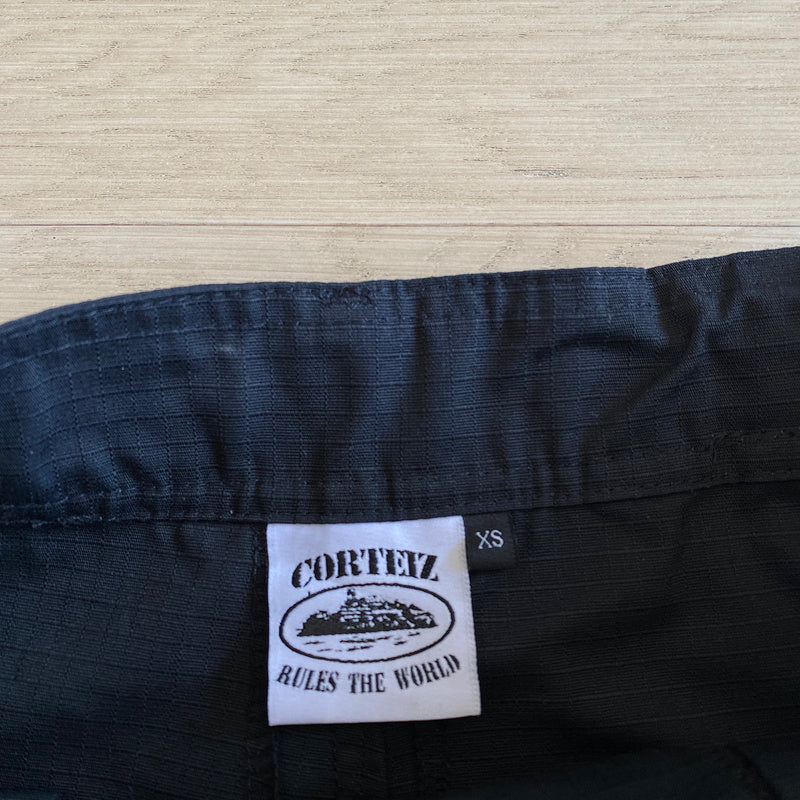 CORTEIZ ALCATRAZ CARGO PANTS BLACK/WHITE