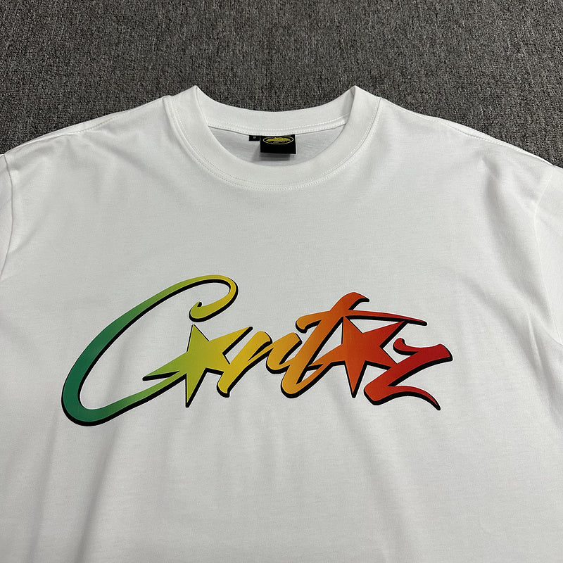 CORTEIZ ALLSTARZ T-SHIRT WHITE RASTA GRADIENT