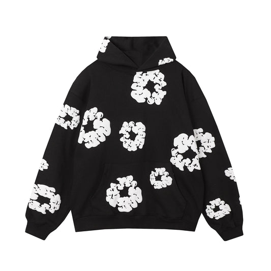 DENIM TEARS COTTON WREATH HOODIE BLACK