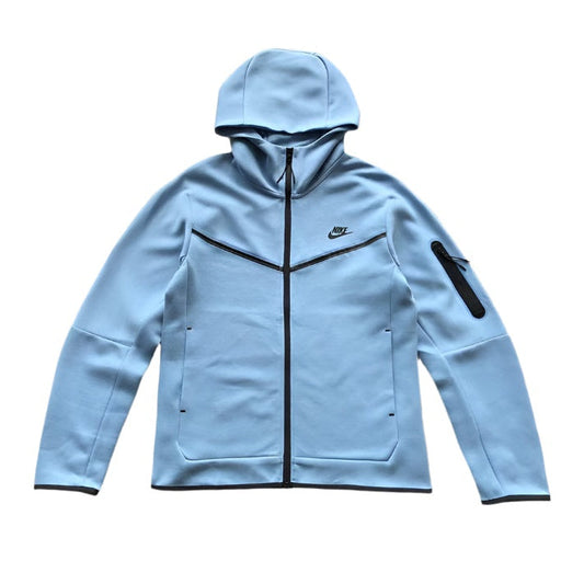 NIKE TECH FLEECE HOODIE x LIGHT BLUE