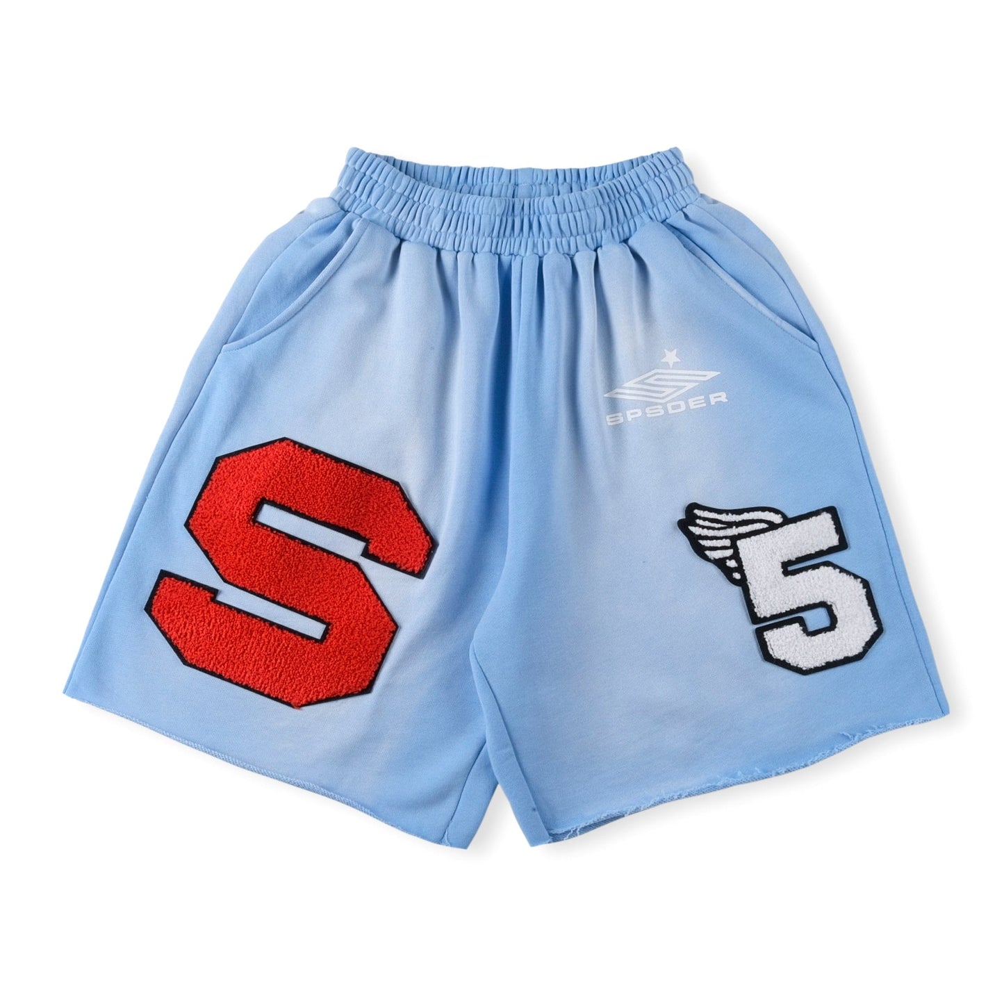 SP5DER CUT SWEATSHORT VINTAGE BLUE