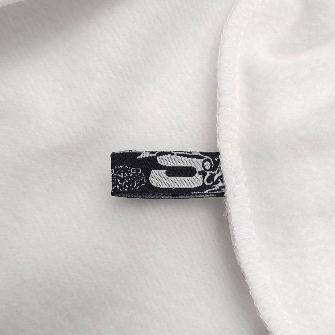 SP5DER OG RHINESTONE LOGO HOODIE WHITE