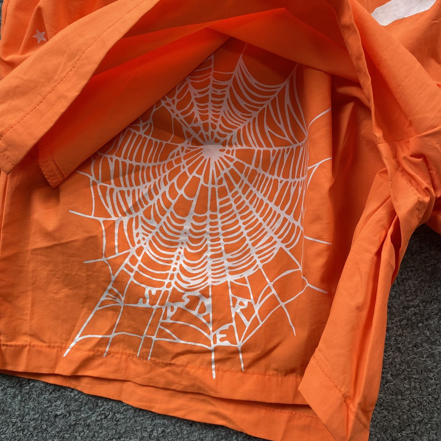 SP5DER OG WEB DOUBLE LAYER SHORT ORANGE