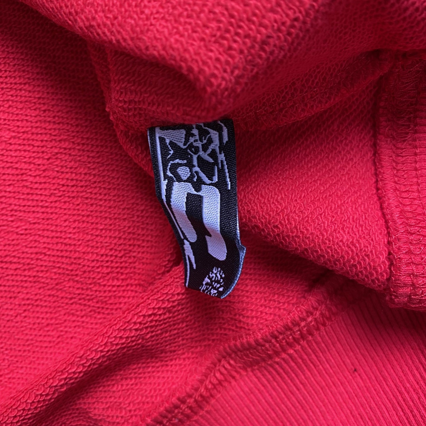 SP5DER WORLDWIDE RED ANGEL NUMBER 555 HOODIE RED