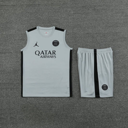 Kit de Treino Regata PSG 23/24 - Cinza