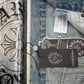 CHROME HEARTS CROSS PATCH JEANS VINTAGE BLUE