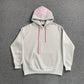 SYNA WORLD HOOD LOGO HOODIE GREY PINK