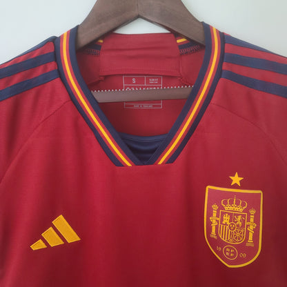 2022 Feminino Espanha Home Qatar Copa do Mundo