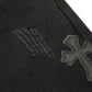 CHROME HEARTS BLACK CROSS PATCH JEANS BLACK