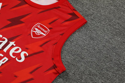 Kit de Treino Regata Arsenal 23/24 - Vermelho e Preto