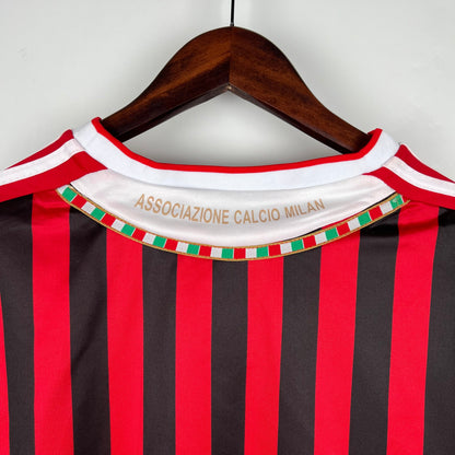 Retro Long Sleeve AC Milan 11/12 Home