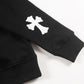 CHROME HEARTS WOOL WHITE CROSS SWEATSHIRT BLACK
