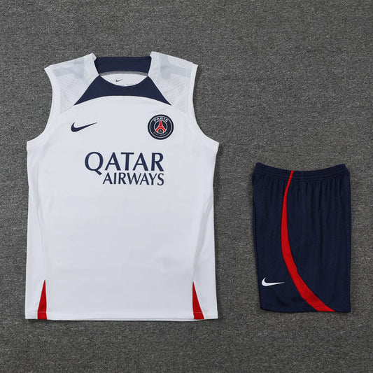 Kit de Treino Regata PSG I 22/23 - Branco e Azul