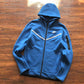 NIKE TECH FLEECE HOODIE x BLUE WHITE