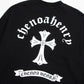 CHROME HEARTS WHITE CROSS SWEATSHIRT BLACK