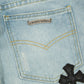 CHROME HEARTS SEX EMBROIDERED JEANS BLUE