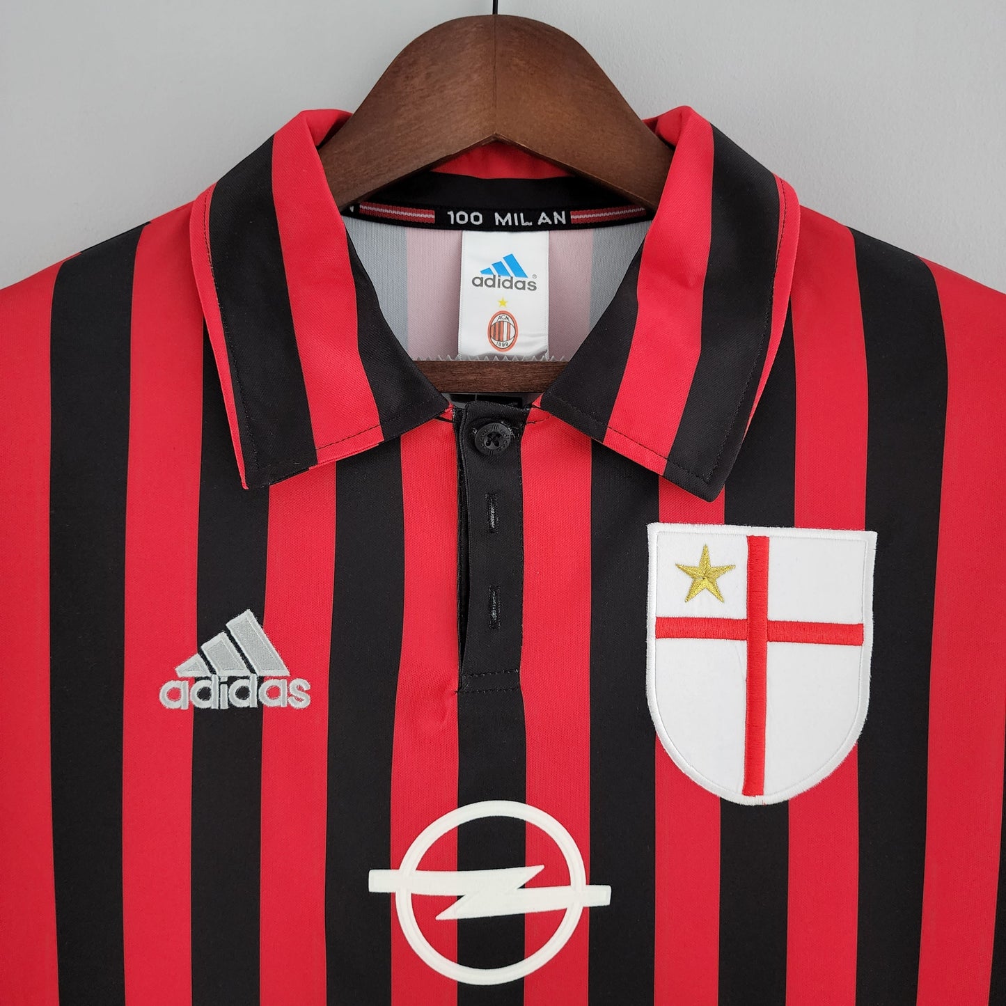 Retro Manga comprida 99/00 AC Milan Home