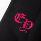 CHROME HEARTS PINK HORSE SHOE LOGO SWEATSHIRT BLACK