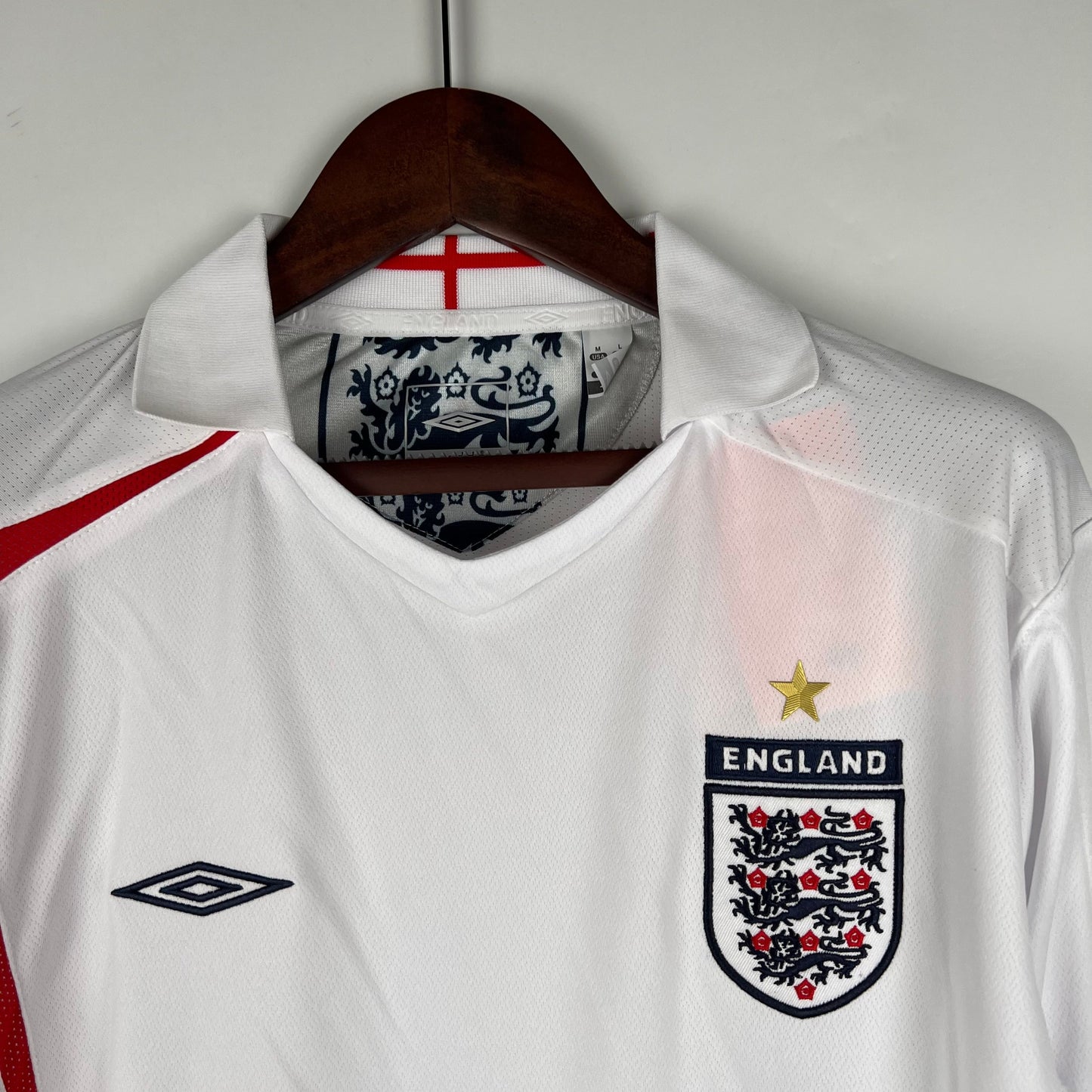 Retro Long Sleeve England 2006 Home