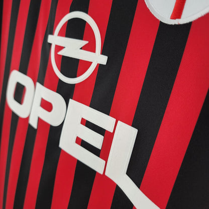 Retro Manga comprida 99/00 AC Milan Home