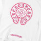 CHROME HEARTS PINK HORSE SHOE LOGO SWEATSHIRT WHITE