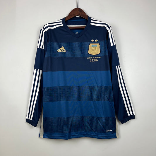 Retro Long Sleeve Argentina 2014 Away