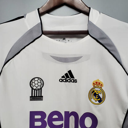 Retro Real Madrid Long Sleeve 06/07 Home