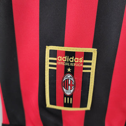 Retro Manga comprida 99/00 AC Milan Home