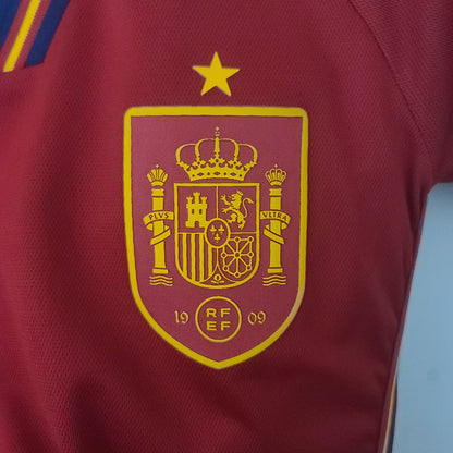 2022 Feminino Espanha Home Qatar Copa do Mundo