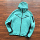 NIKE TECH FLEECE HOODIE x WASHED TEAL