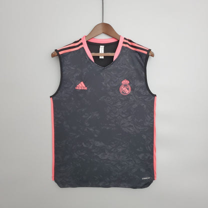 21/22 Real Madrid Vest Training Suit Black Powder