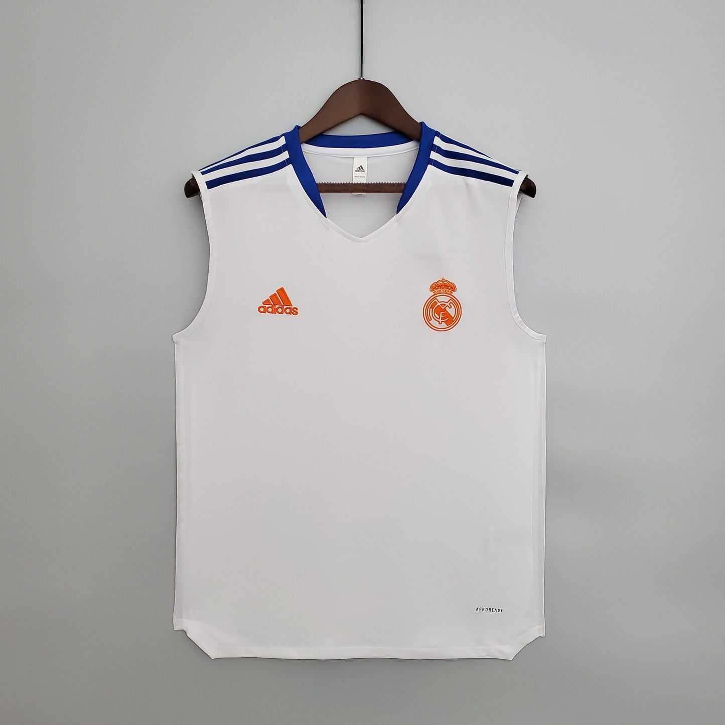 21/22 Real Madrid Vest Training Suit White