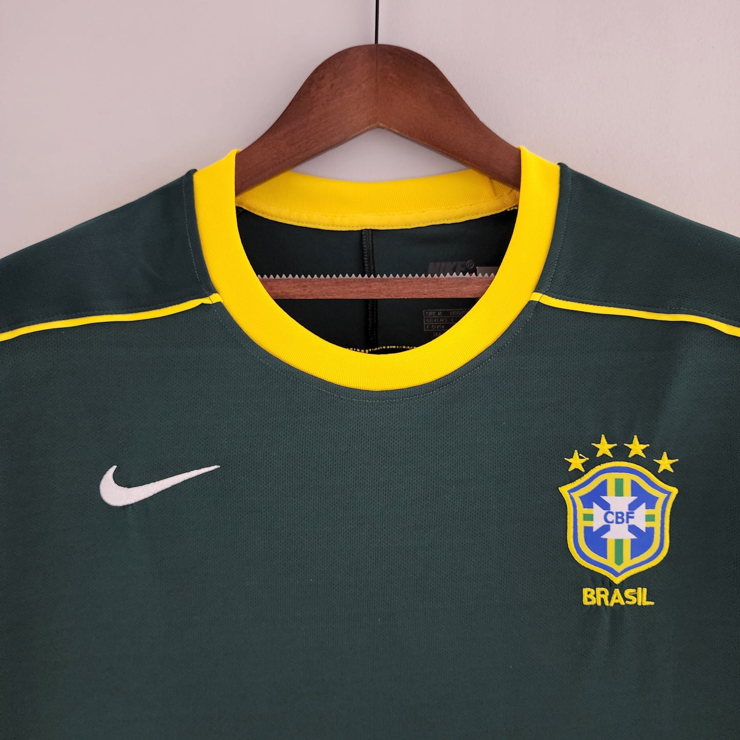 Brasil Goleiro Retro 1998 Verde Escuro