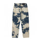 CHROME HEARTS TIE DYE WHITE ORANGE CROSS PATCH JEANS