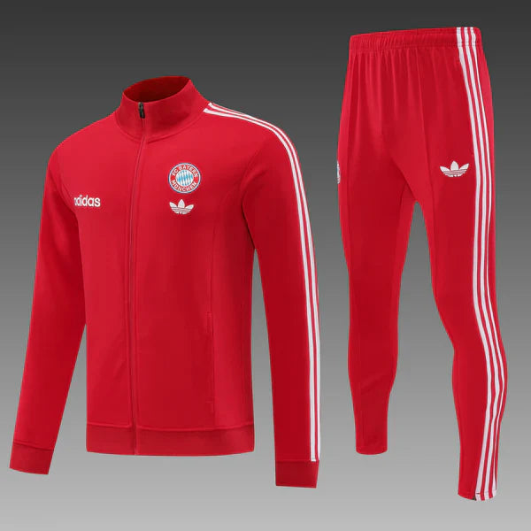 Conjunto Treino Bayer de Munich Vermelho 24/25