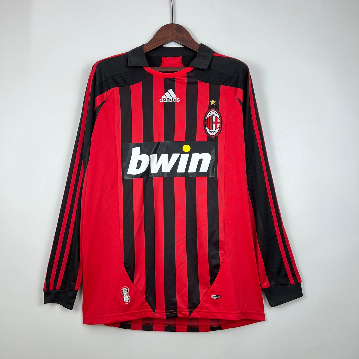 Retro Manga comprida AC Milan 07/08 Home