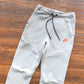 NIKE TECH FLEECE PANTS x WOLF GREY/AQUAMARINE/ORANGE