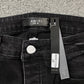AMIRI CORE APPLIQUE BLACK LEATHER JEANS
