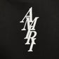 AMIRI LETTER LOGO HOODIE BLACK