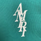 AMIRI LETTER LOGO HOODIE CERULEAN