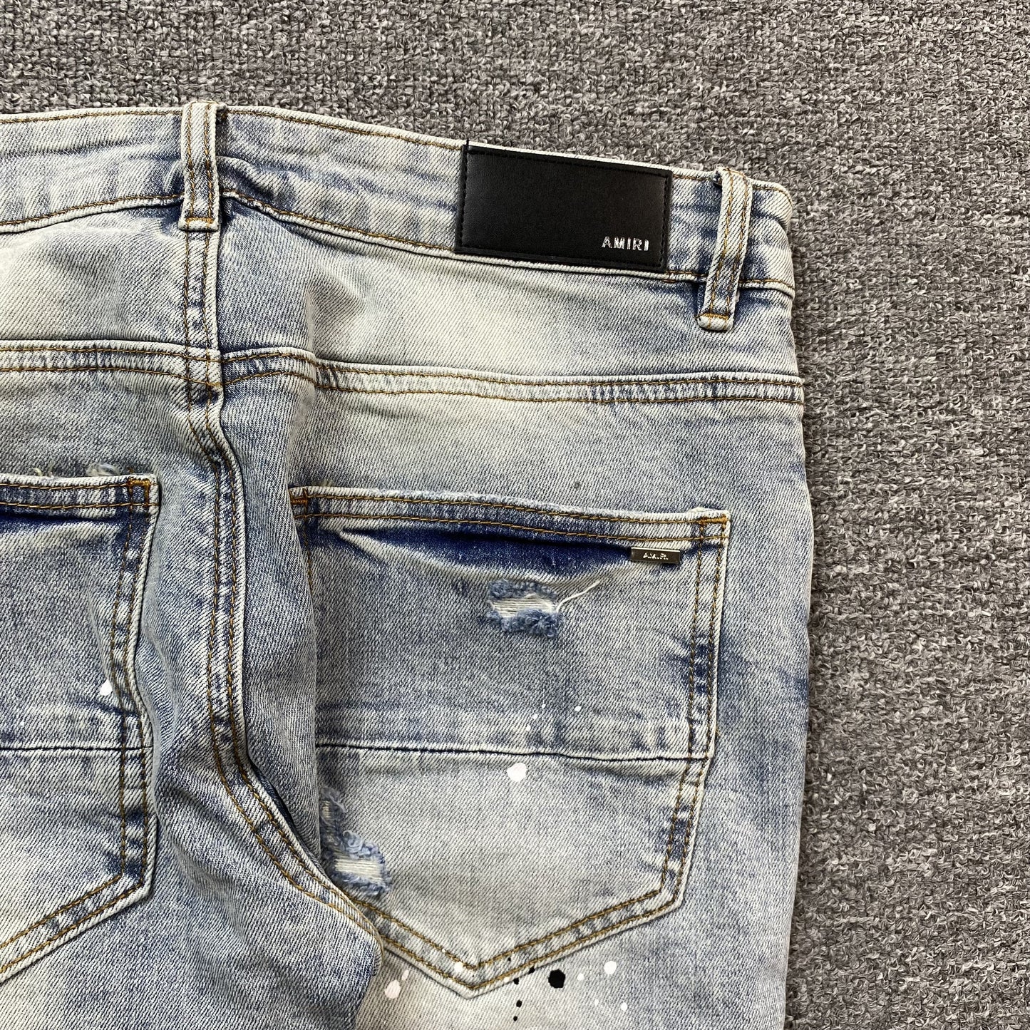 AMIRI MX1 PAINTER JEANS BLUE