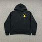 AMIRI PLAYBOY LOGO HOODIE BLACK YELLOW