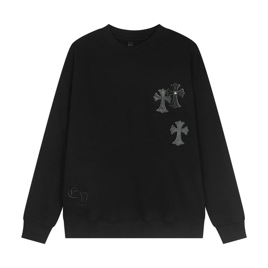 CHROME HEARTS CROSS PATCH SWEATSHIRT BLACK