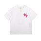 CHROME HEARTS HORSE SHOE LOGO T-SHIRT WHITE PINK